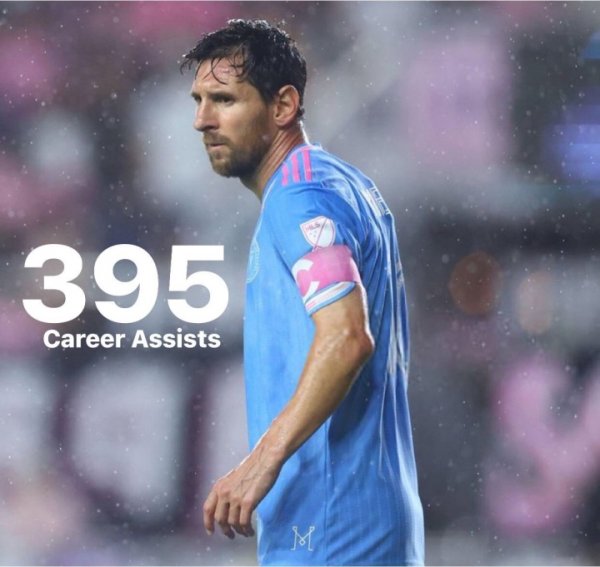 倒计时！38岁梅西已送出395次助攻，距生存400助只差5记