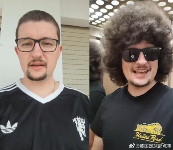 被官方翻牌了！双红会后，曼联官方点赞褒贬球迷“蓄发哥“社媒