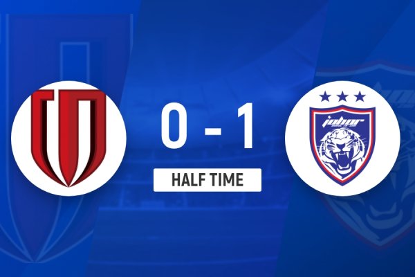 半场-成皆蓉城暂0-1柔佛新山 胡荷韬伤退 蓉城半场6成控球0射正