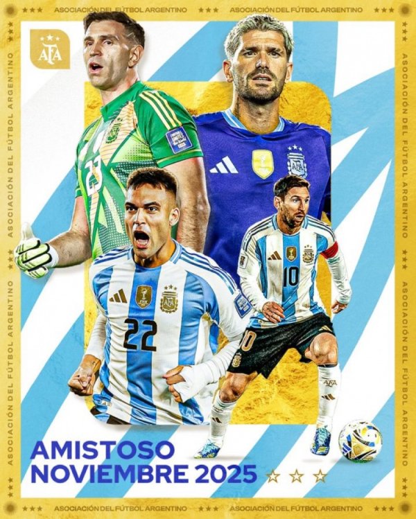 跟队记者：阿根廷11月只会投入一场友谊赛，敌手是安哥拉