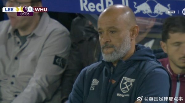 努诺抓教西汉姆联后，还没得到过一场告成....👀