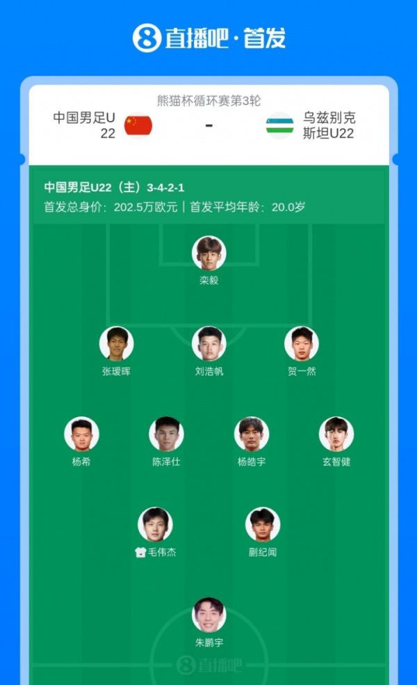 磨练为主！U22国足3场换3名门将，本场首发较打败韩国时更换9东说念主